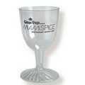 5 Oz. Plastic 2 Piece Wine Glass Stemware Petite Line